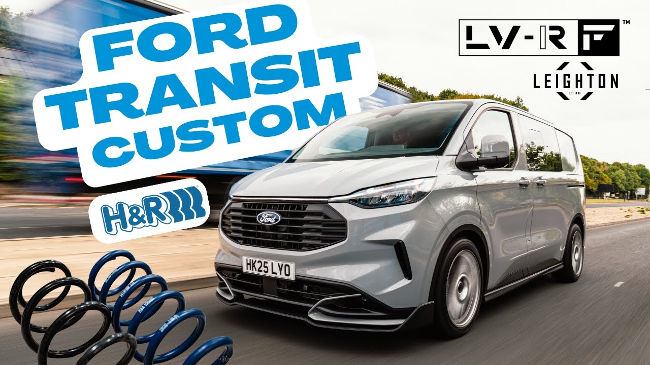 First Ford Transit Custom LV-RF LOWERED on H&R!