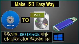 how to create image (.iso) file windows 10/7/8, convert dvd to iso easy