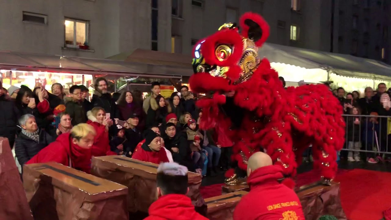 Lion Dance Franco Asiatique 英武堂 (LDFA) - Nouvel An Chinois 2018 - Tang Frères - Maxime & Enzo