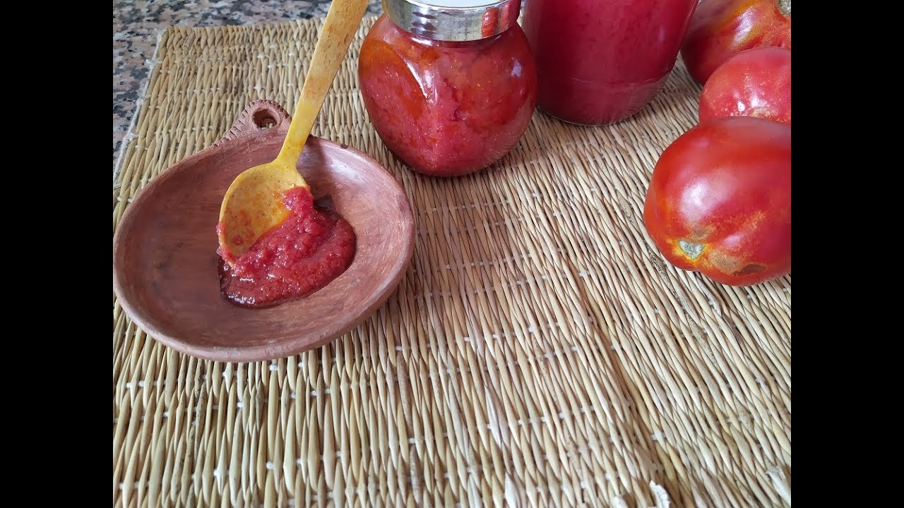 صلصة الطماطم الطبيعية  بدون طهي و بدون تعقيم!!!