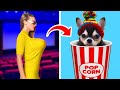 HAUSTIERE INS KINO SCHMUGGELN! || Essen und Schulsachen schmuggeln von 123 GO! GOLD