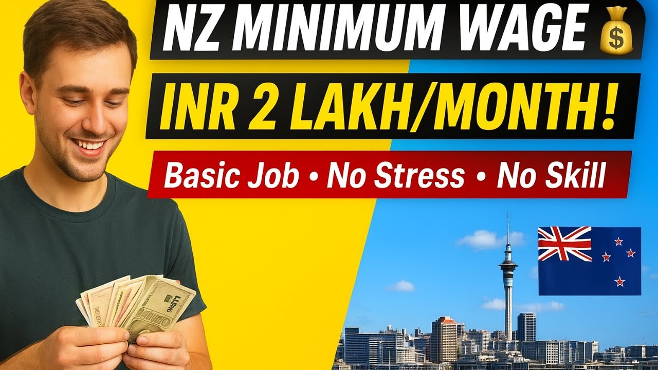 New Zealand Minimum Wage 2025 | Job Income, Expenses & Savings in INR