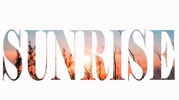 Sunrise Text Effect in Photoshop CC Photoshop text effect || text effect ||  Photoshop tutorial