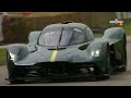V12 Aston Martin Valkyrie hypercar screams up Goodwood Hill