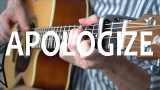 APOLOGIZE - One Republic (fingerstyle guitar cover) кавер на гитаре + tabs