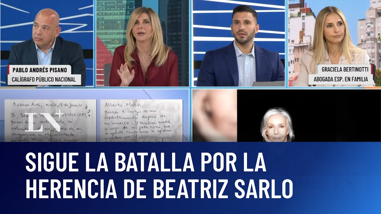 Batalla por la herencia de Beatriz Sarlo; analizan un documento presentado por el encargado