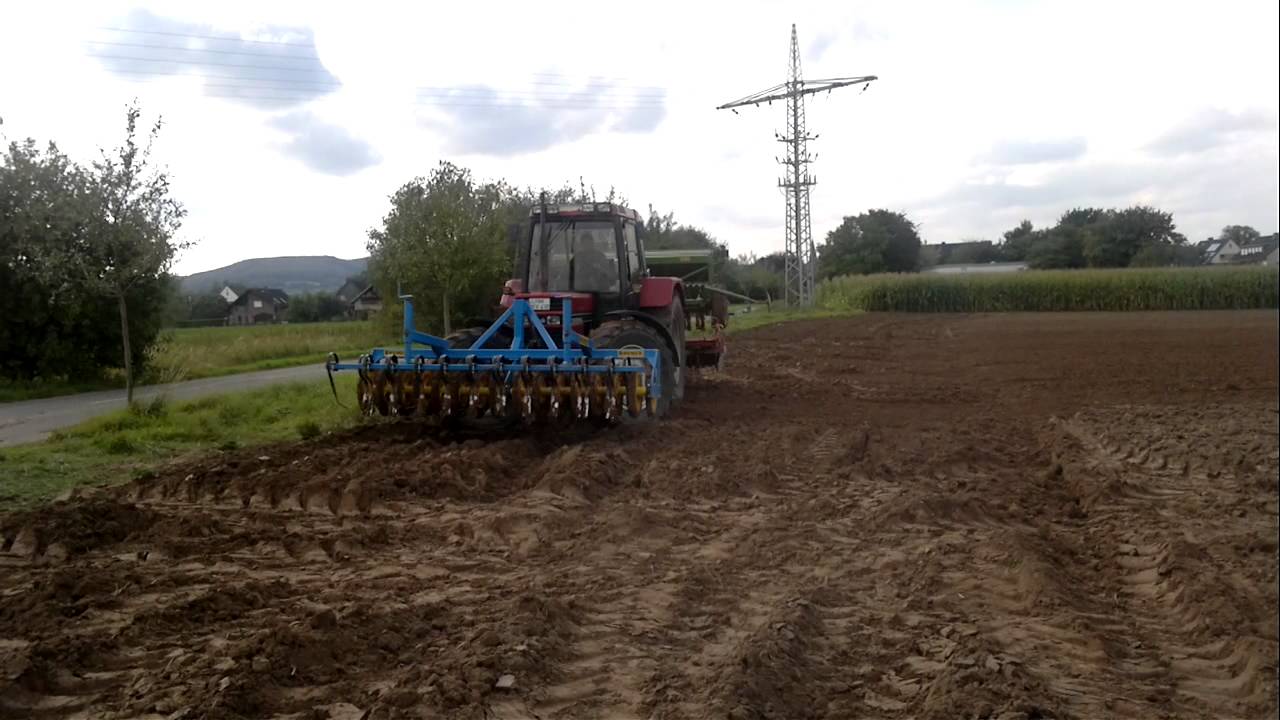 CASEIH 956 XL mit Bremer Frontpacker, Kuhn Egge und Amazone Drillmachine