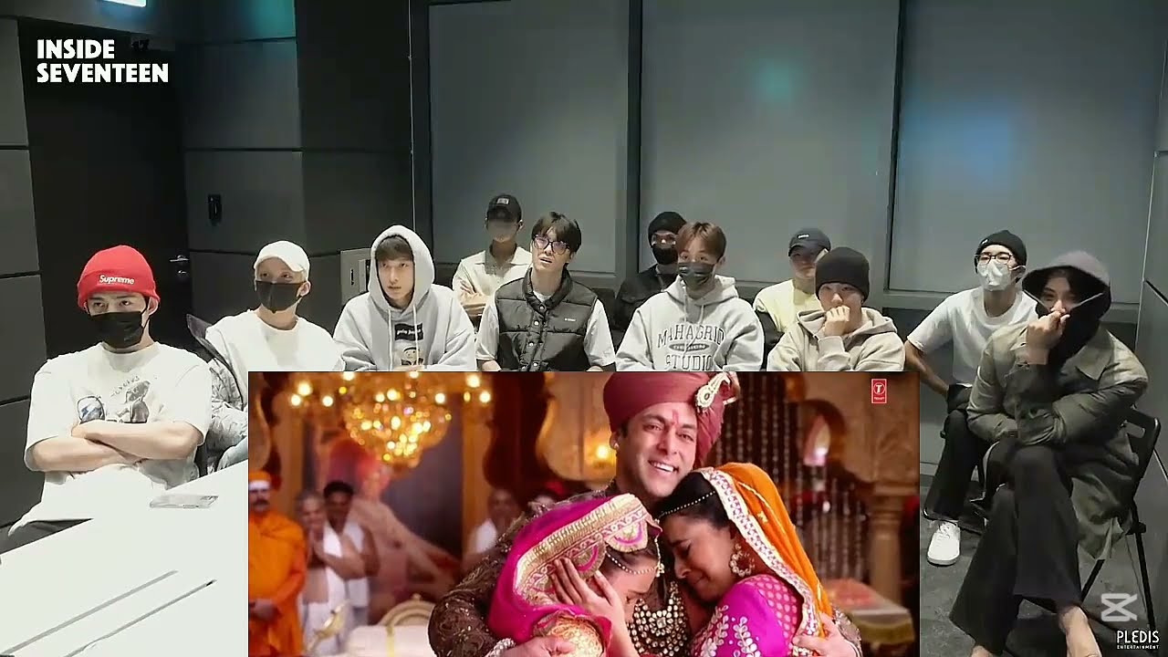 Seventeen react on Bollywood song| Prem ratan DHAN paayo song| Kpop idol react on Hindi song|