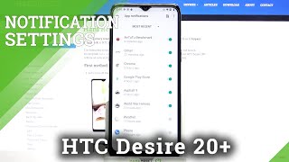 How to Manage App Notifications in HTC Desire 20+ - Customize Notifications