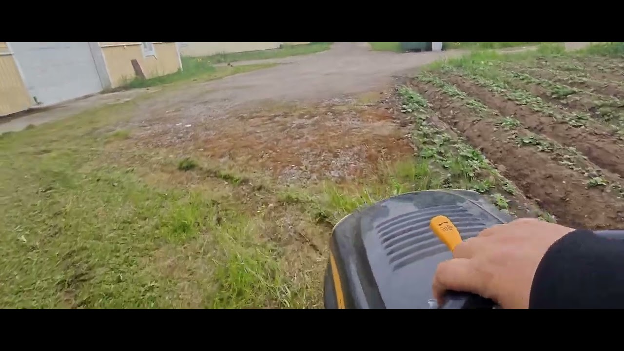 Keskiviikko ruohon leikkaaminen leikkuri vähän meni rikki hihna vika ehkä ei sen kummempaa