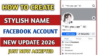How to Create Facebook Stylish Smile Name id | Stylish name kaise likhe facebook mein |2026 screenshot 4