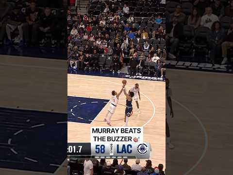 Jamal Murray beats the buzzer with a tough triple 🔥