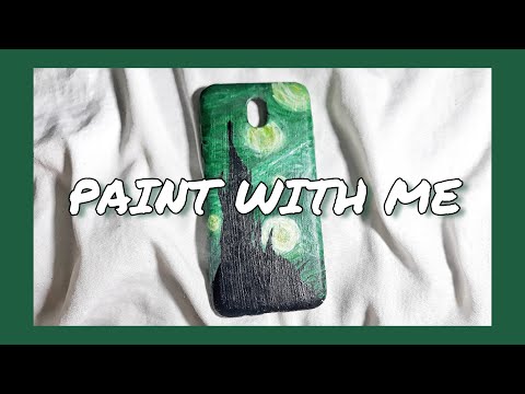 Painting on Phone Case - Starry Night | Philippines | Moana July