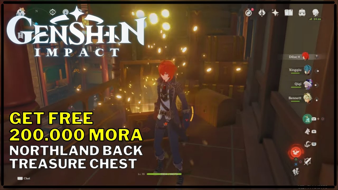Genshin Impact Get Free 200000 Mora [Northland Bank Treasure Chest