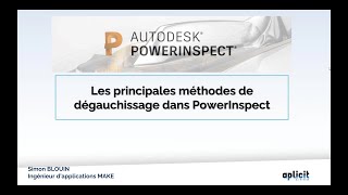 Webcast FAO: Les principales méthodes de dégauchissage dans PowerInspect