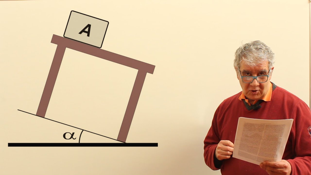 Ejercicio d2.31 - Rozamiento (mesa inclinada)
