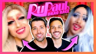 NOS MAQUILLAMOS como una Drag Queen de RUPAUL) | Uy Albert!