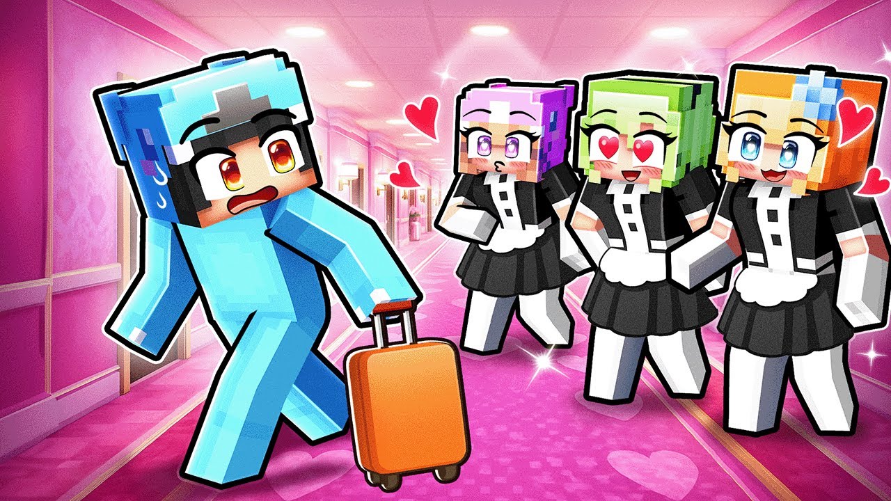 ONE BOY at an ALL GIRL Hotel!