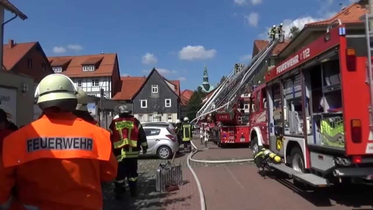 Brand des Alten Brauhauses - Osterode am Harz - 08.05.2015