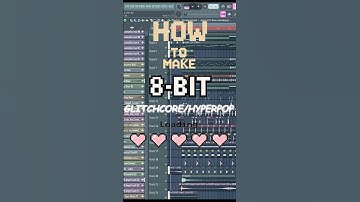 How To Make a GLITCHY Hyperpop 8bit Type Beat | 💻🎧✨ | #hyperpop #8bit #flstudio #typebeat #shorts