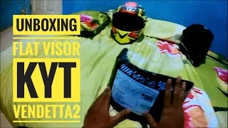 Unboxing Flat Visor KYT C5 untuk Vendetta 2