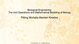 Fitting Michaelis Menten Kinetics