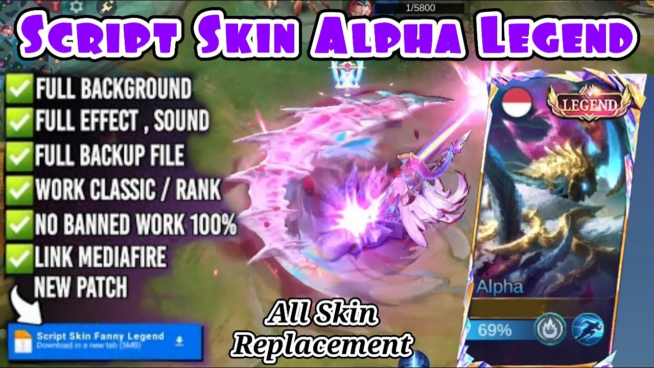 Script Skin Alpha Legend - Revenant of Roses