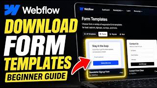 How to download Webflow form templates for lead capture UX - Beginner Guide
