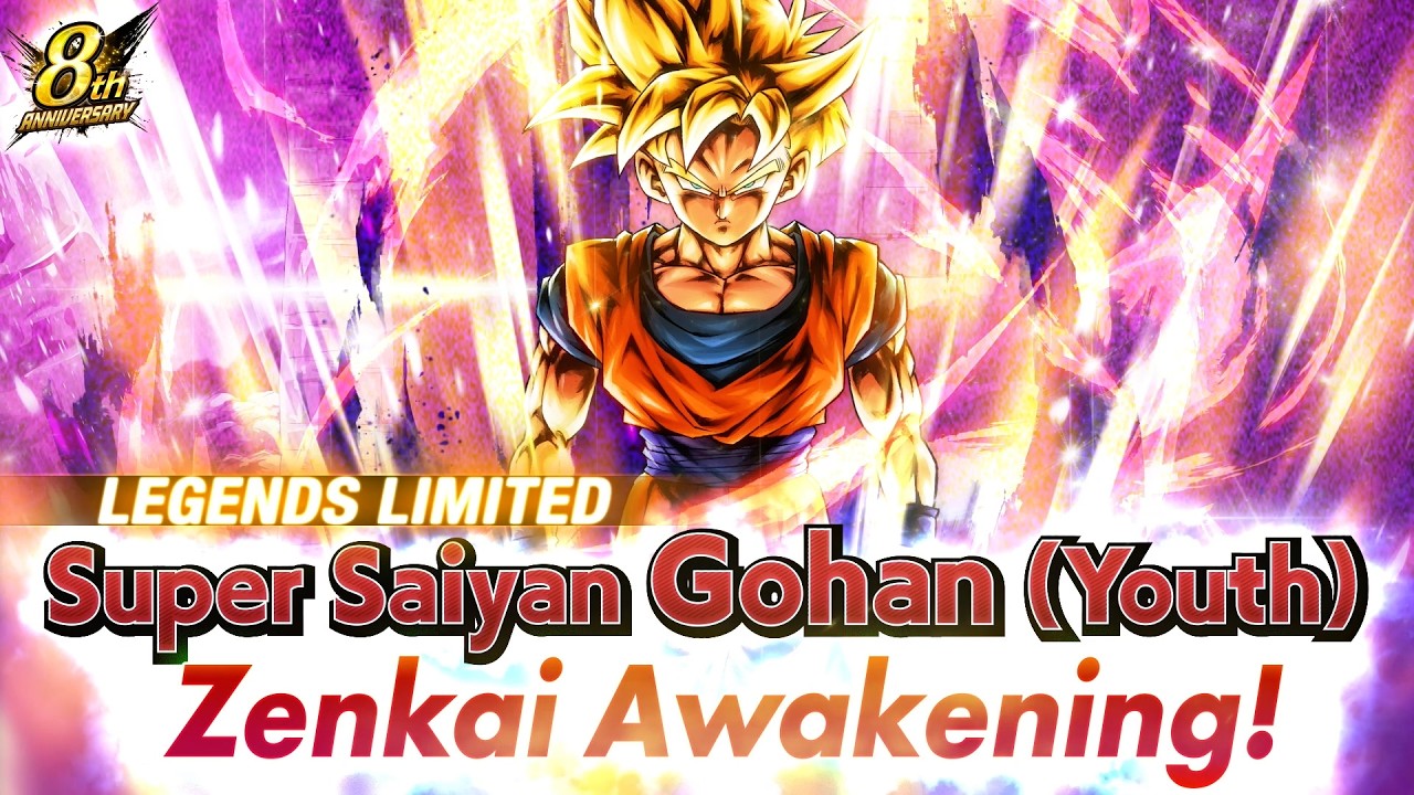 "Super Saiyan Gohan (Youth)（LL）" Zenkai Awakening Trailer | DRAGON BALL LEGENDS