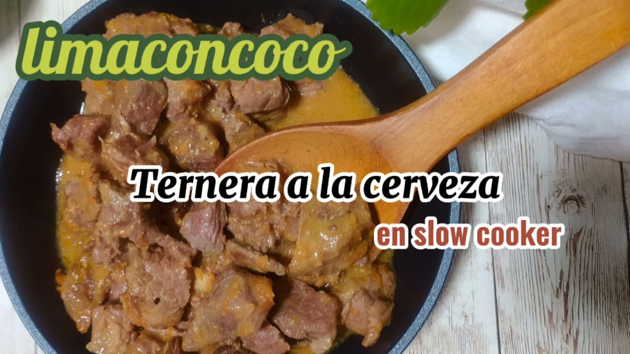 recetas Estofado de ternera a la cerveza en Slow Cooker slowcooker YouTube