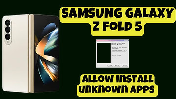 Allow install unknown apps SAMSUNG GALAXY Z FOLD 5 || How to download apps from unknown