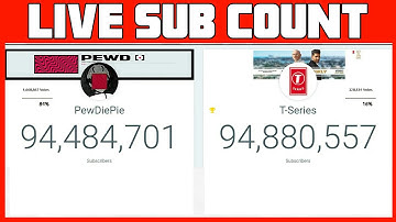 PEWDIEPIE VS T-SERIES LIVE SUB COUNT WHO WILL PREVAIL?