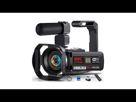 カメラ 8K Ultra HD 64MP ビデオカメラ YouTubeカメラ