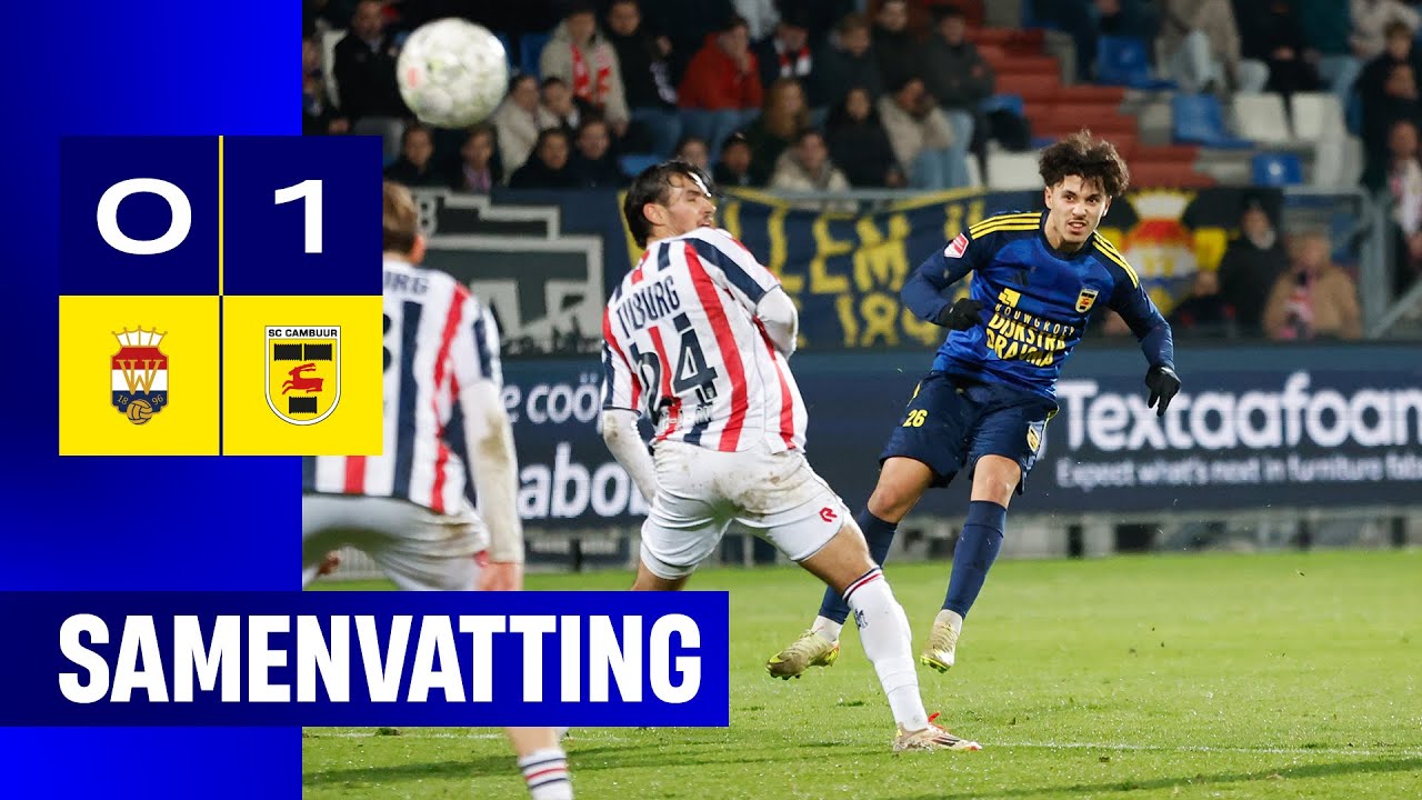 Last-minute winner 🤩 | Samenvatting Willem II - SC Cambuur (0-1) 📲