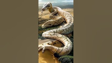 A mysterious giant python was spotted in the Amazon rainforest in aerial photography🥰🤯😂#viralvideo