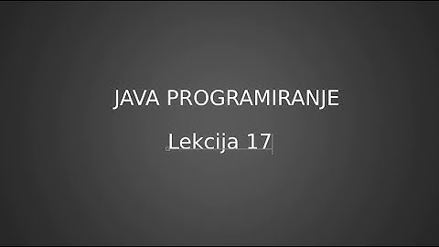Tutorial 5.1 Java, Uvod u metode