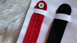 وصله الكمامه /How to crochet ear saver / الجزء المكمل للكمامه لراحه الاذنين أثناء ارتداء   الكمامه