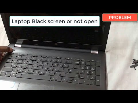 HP laptop not open  Black screen  power light blinking SOLVED