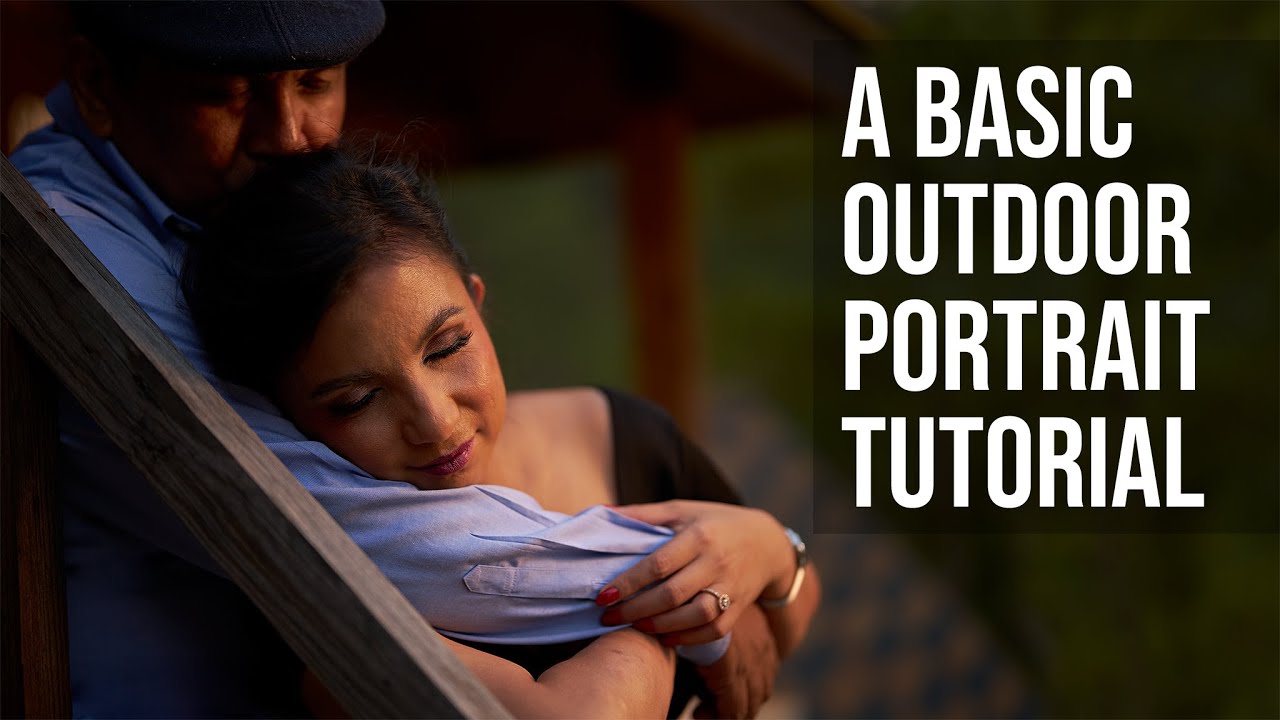 Basic Outdoor Portrait Lighting Tutorial Using Continious Lights - YouTube