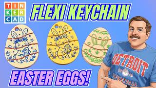 Famous Tinkercad Easter Egg Flexi Keychains Beginner Steps & Template 💯🔥 Profile