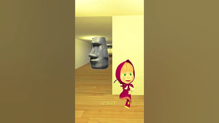 Moai and HAMOOD HABIBI.EXE Behind Masha #shorts