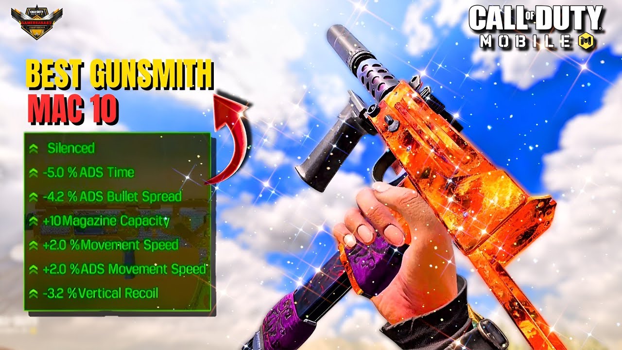 Best MAC10 Gunsmith For Call Of Duty Mobile // Call Of Duty Mobile Best Loadout // Season 1 