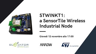 STWIN: a SensorTile Wireless Industrial Node