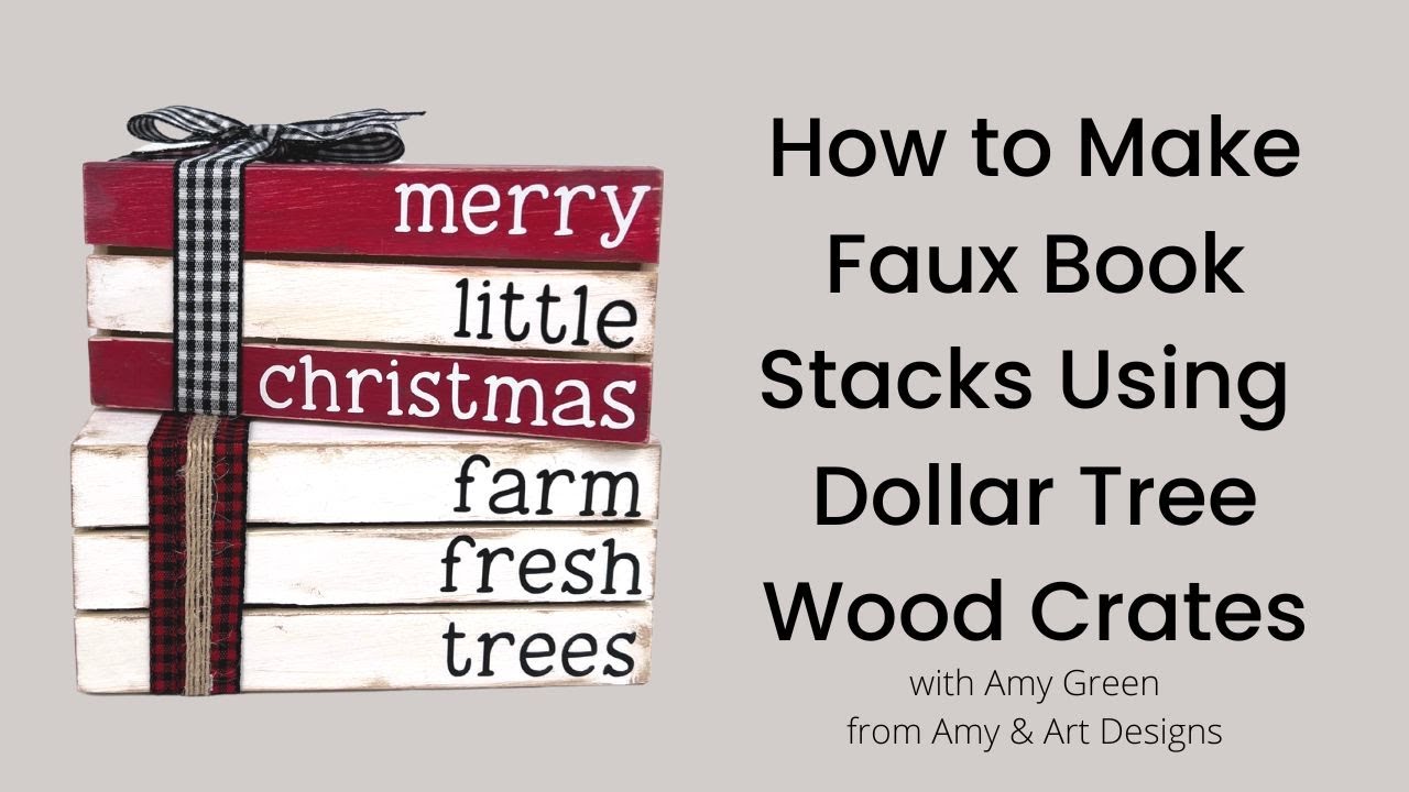 New Fall Diy Wood Stack Books