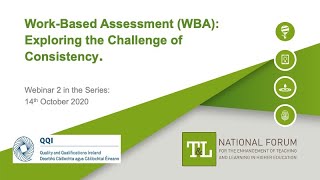 Work-based Assessment  Webinar "Exploring the Challenge of Consistency"