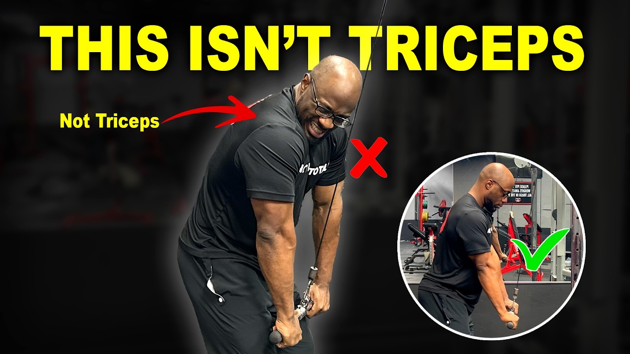 You’re Not Working Your Triceps: Tricep Pushdowns