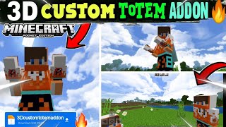 3D Custom Totem Addon🔥For Minecraft Pe 1.19.20+|| How to Make Custom Totem In Mcpe 1.19||