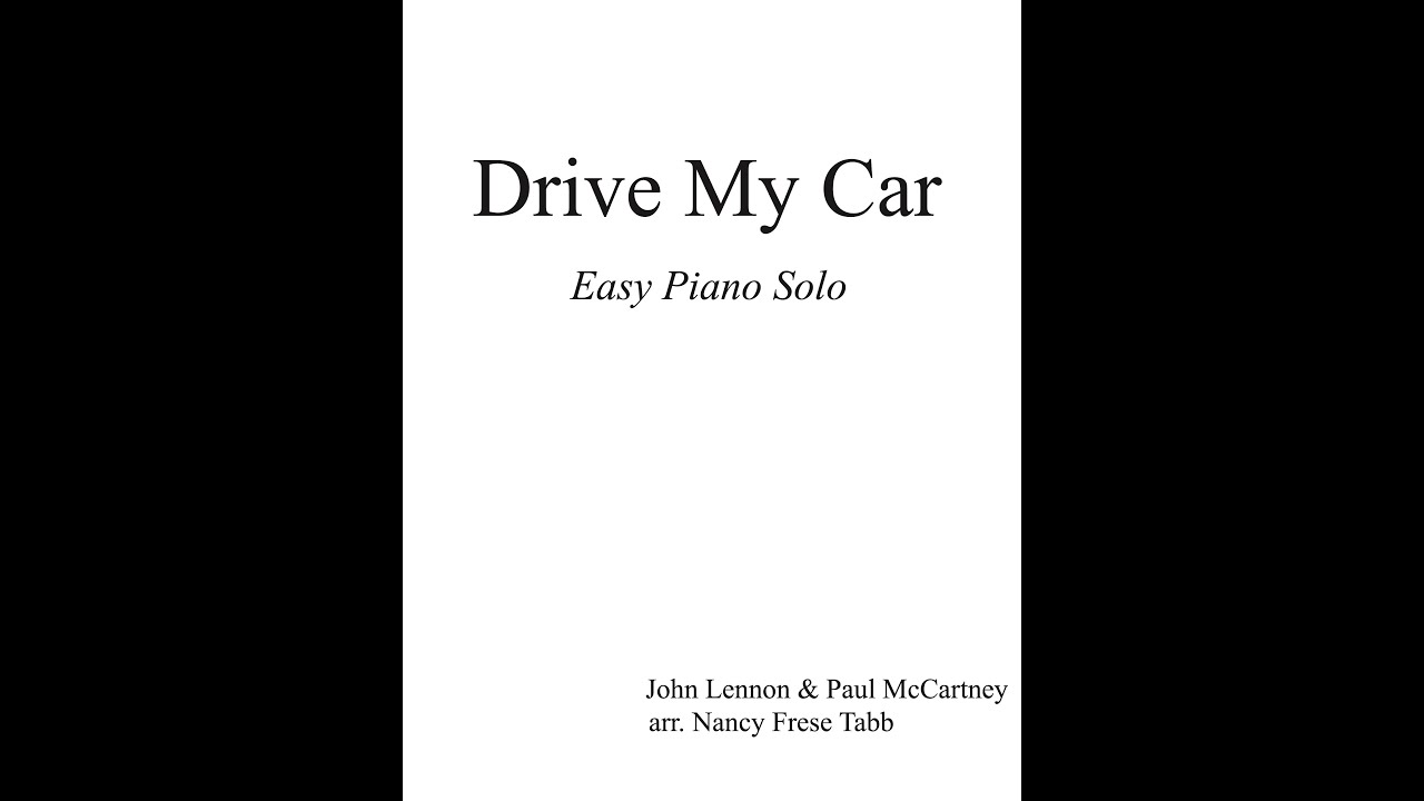 Drive My Car by the Beatles for Easy Piano Solo