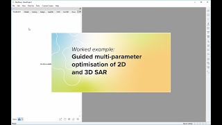 Example: Guided multi--parameter optimisation of 2D and 3D SAR
