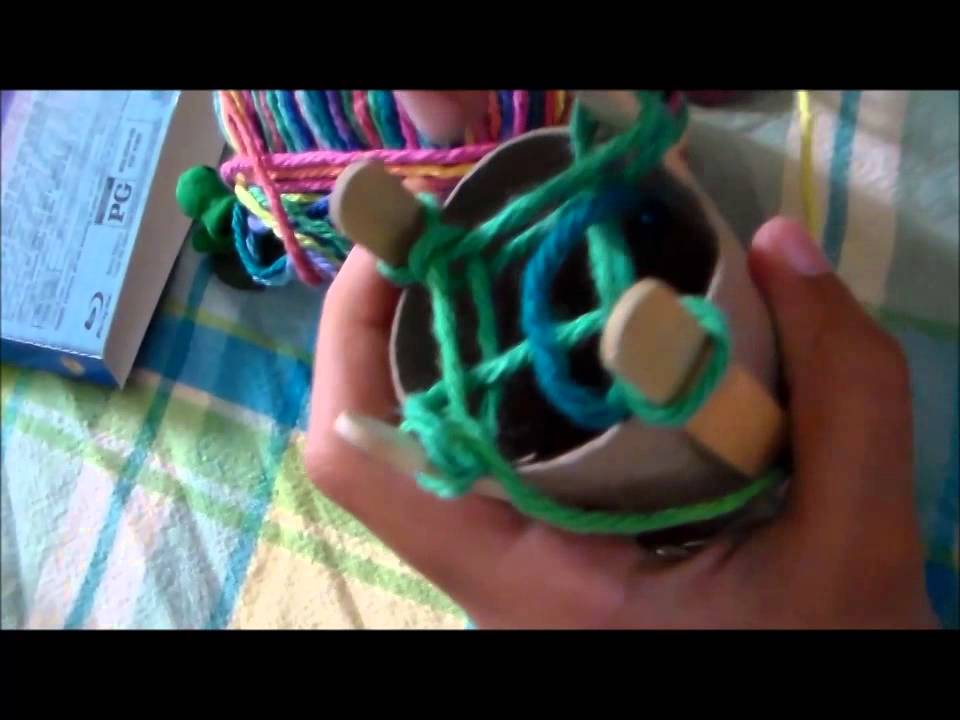 French Knitting for Kids (with a Toilet Roll Loom) - Happy Hooligans